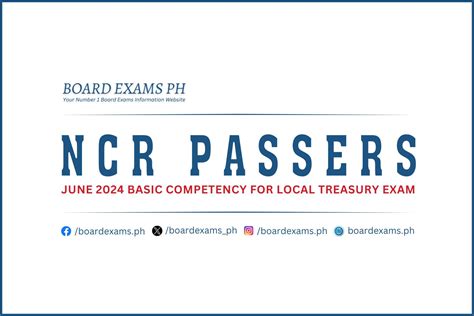NCR Passers .